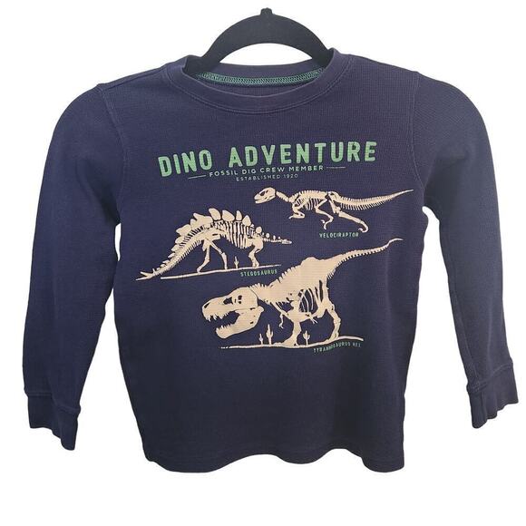 Carter's Dinosaurs Thermal Long Sleeve Shirt Blue
Autumn Graphic Tee Boys Size 6 - Picture 1 of 4